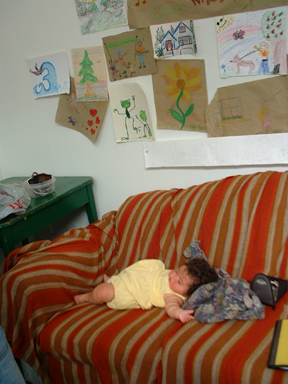 Baby napping