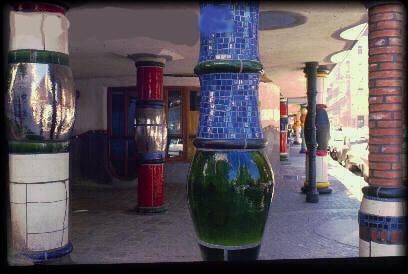 Friedwnsreich Hundertwasser - Mosaic Pillars
